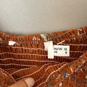 Princess Polly‎ sz 6 Rust Orange Floral boho fitted midi Dress NWOT thumbnail 4