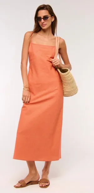 Abercrombie Linen Slip Dress thumbnail 1