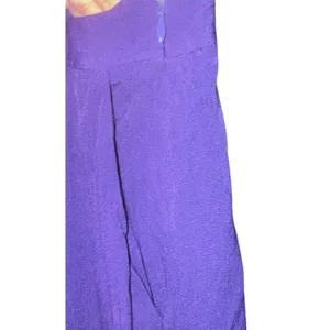 Maeve Anthropologie Purple‎ Overall Jumpsuit Suspender Wide Leg Sz 0 Boho *Flaw* thumbnail 6