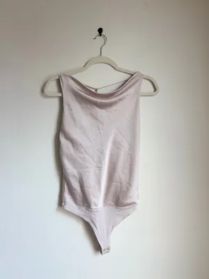 Abercrombie Champagne Satin Bodysuit thumbnail 3