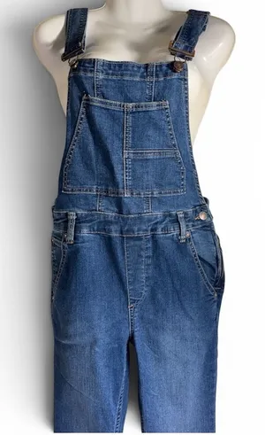 FREE PEOPLE Women's Blue Denim Overalls Jeans - Flared Leg size 27 thumbnail 1