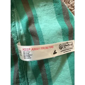 Free People Free-est Green Striped Coconut Top Side Tie Size XS Boho Hippie thumbnail 7