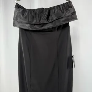 NWT Lulus Brilliantly Bold Strapless‎ Mermaid Maxi Dress in Black Size XS thumbnail 6