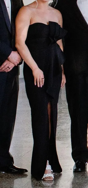 Strapless Black Dress thumbnail 1