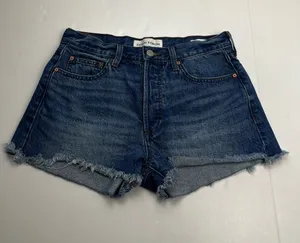 Denim Forum The Ex-Boyfriend High Rise Denim Cutoff Short Womens 25 Button-fly thumbnail 1