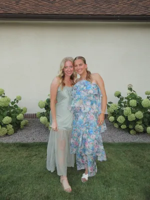 Lulus Melody Light Blue Floral Tiered Halter Maxi Dress - Size M thumbnail 5
