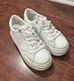 White Platform Tennis Shoes Size 7 thumbnail 1