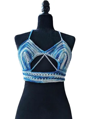Handmade Peekaboo Crochet Top thumbnail 5