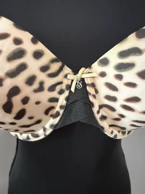 Victoria's Secret Lined Strapless Push Up Bra Cheetah Print Size 36C thumbnail 3