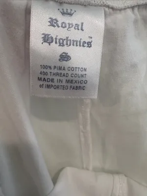 Royal Highnies White Pajama Pants thumbnail 6