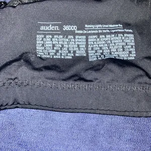 Auden Size 36DDD (36F) Nursing Bra Black Lightly Lined Wire Free Bra New No Tag thumbnail 5