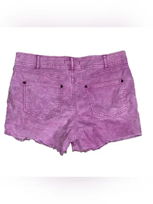 Free People Frayed Hem corduroy Shorts Purple Size 28 Boho thumbnail 5