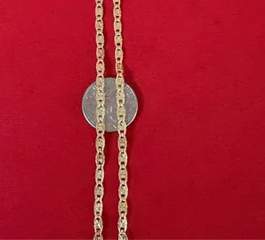 14k gold plated necklace 18 inch thumbnail 2