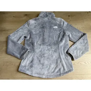 EUC The North Face Women's Luxe Osito Jacket Gray soft casual size M thumbnail 2