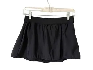 Aqua Green Tummy Control Swim Skirt Black Size Medium thumbnail 1