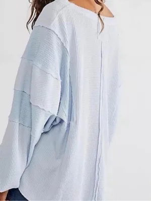 Free People We the Free Callisto Henley Light Blue XS thumbnail 2