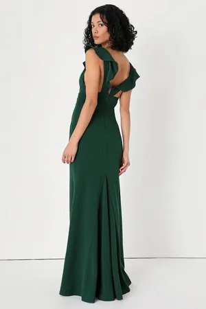 Lulus Hunter Green Formal Dress thumbnail 3