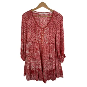 Poupette St Barth Tesorino Mini Dress Size S/M Tunic‎ Flowy Resort Beachy Boho thumbnail 2