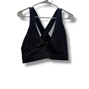 Fabletics Oasis Twist Sports‎ Bra Womens M Black Medium Impact Cross Back thumbnail 3