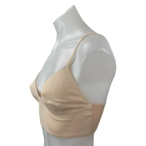 Free People Intimately Cream Nude Adjustable Longline Neo Bralette Bra Size XS thumbnail 2