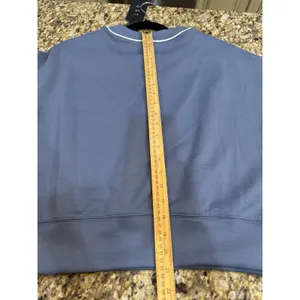 Abercrombie & Fitch YPB neoKNIT Slate Blue V-neck Sweatshirt Size SMALL thumbnail 11