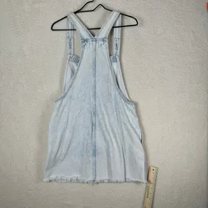 Abercrombie & Fitch Y2K Denim Jumper Overall Skirt Preppy thumbnail 3