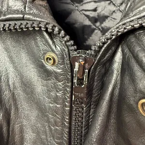 Vintage‎ London Fog Leather Cinched Waist Coat in Black Size Extra Large thumbnail 4