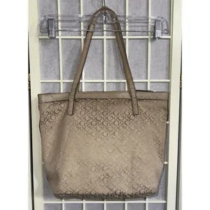 Vintage Guess Purse Y2K Monogram Logo Beige Tan‎ Hand Bag thumbnail 2