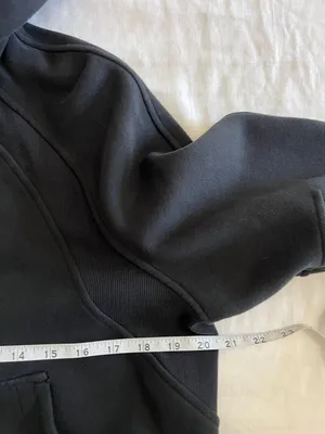 Lululemon Cropped Scuba Hoodie Black‎ Womens XS/S thumbnail 4