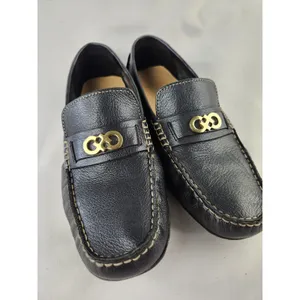 Cole Haan Women's Leather Driving Loafers Navy Gray Shoes Slip On 7.5 Size 8B thumbnail 3