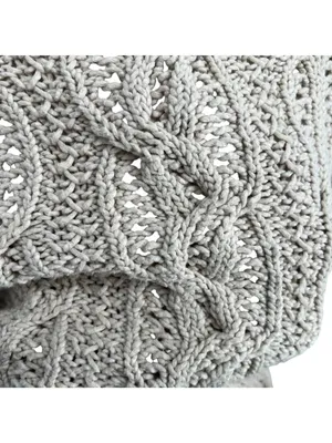 Reiss Beige Open-stitch Cable-knit Sweater Boho Chic Coastal Size Large thumbnail 9