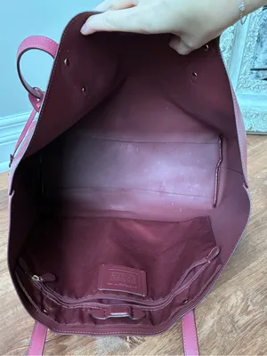 Coach Central Leather Tote 39, Peony Pink / Gold thumbnail 7