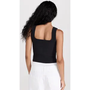 Reformation Julia Ribbed Sweater Tank - Black - Medium thumbnail 9