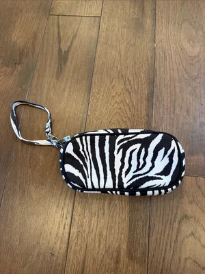 Glovelt Zebra Print Wristlet Pouch - Black & White thumbnail 3
