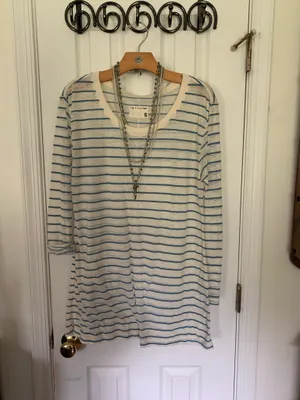 Retro Rag&Bone Faded Burnout Sheer Slub Tee Shirt thumbnail 9
