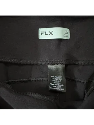 FLX Campfire Banded Bottom Fleece Joggers Black Size XL Long thumbnail 3