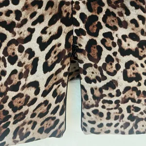 Zara High Waist Leopard Print Shorts thumbnail 4