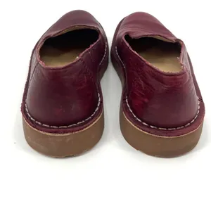 LL Bean Loafers Womens Shoes Sz 6 Burgundy Preppy Coastal Academia Chunky Norm thumbnail 9