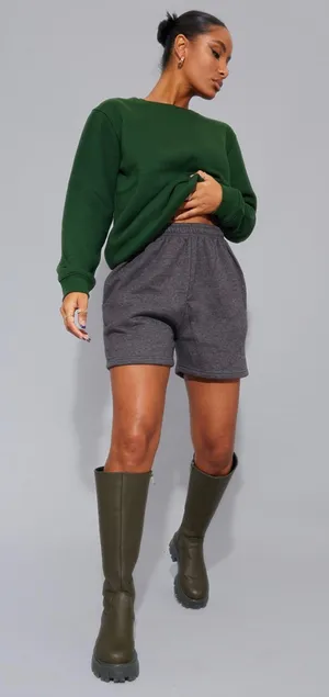Pretty Little Thing Sweat Pant Shorts thumbnail 1
