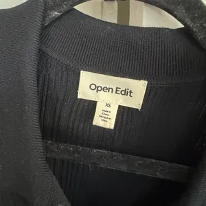 Open Edit Ribbed Button-Down Midi Dress thumbnail 3