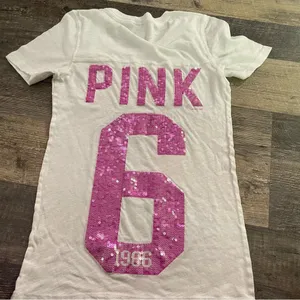 Victoria’s Secret pink bling shirt sleeve shirt thumbnail 3