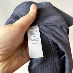 Athleta brooklyn textured ankle pant indigo pockets women's size 18‎ trousers thumbnail 7