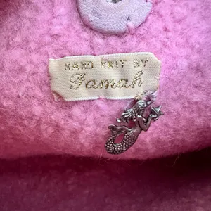 & Other Stories Handmade Knitted Mini Micro Pink Purse‎ Chained Handle thumbnail 6