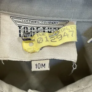 Vintage Together‎ Clothing Co Womens 10M Dress 1980s Cotton Safari Khaki Belt thumbnail 13