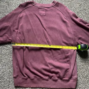 Aerie Burgondy Crew Neck Sweatshirt thumbnail 4