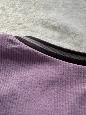 Out From Under Go For Gold Seamless Top Purple Size M/L Urban Outfitters Ribbed thumbnail 11