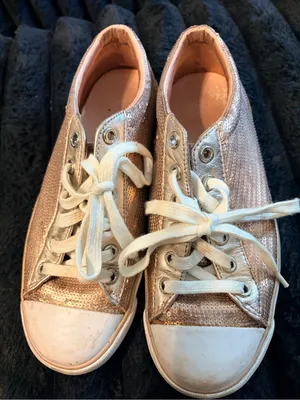 Coach Womens Metallic Rose Gold Low-Top Sneakers thumbnail 6