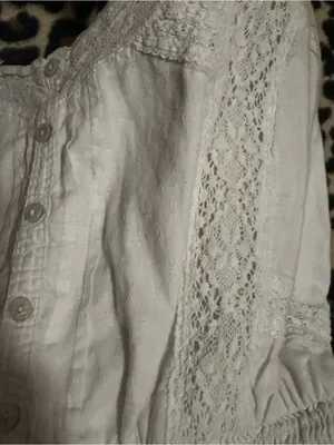 2000s vintage style abercrombie & fitch white whimsical babydoll lace mini dress thumbnail 12