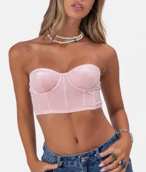 Adika Pink Velvet Corset! thumbnail 1