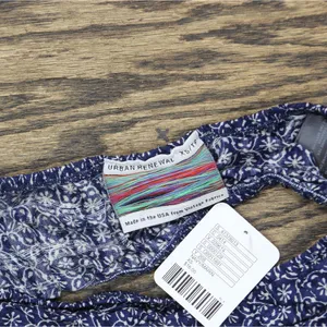 NWT Urban Renewal Bandeau Tube Top Elastic Lightweight 47378021 Navy Blue XS thumbnail 4